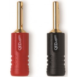 Qed Airloc ABS Fiches 4mm (lot de 4) Qed Airloc ABS Fiches 4mm (lot de 4)
